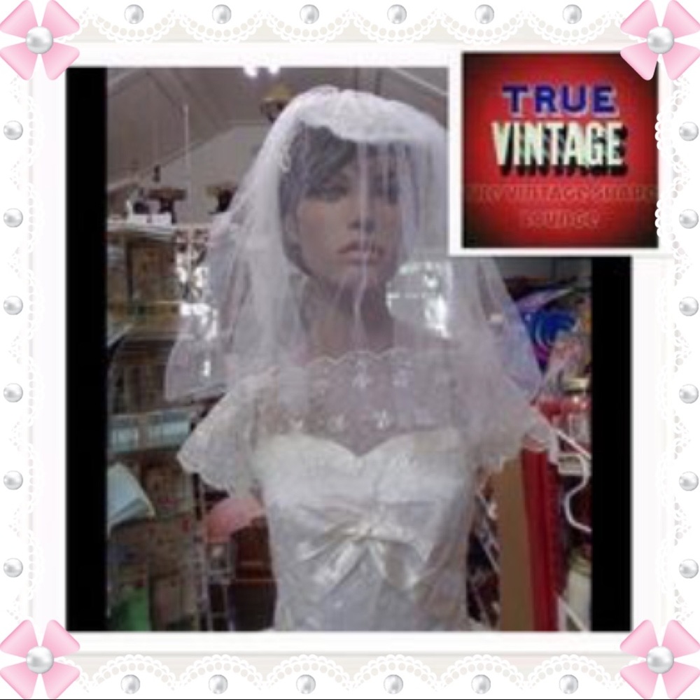 👗★❦꒒ik୧⌵♡⌵N୧w❦★ AUCTION PRICE👩🏻⚖️Vintage Fairytale Wedding Dress &Veil Sale - Picture 1 of 6